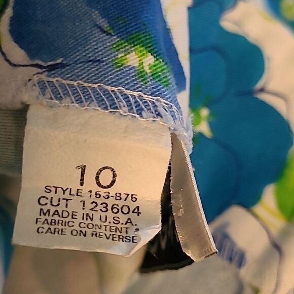 Briggs Blue floral sz 10 Skirt - Picture 8 of 8